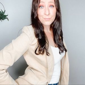 1970s Vintage corduroy tan pleated coat jacket